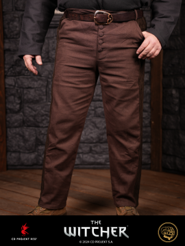 Pants Geralt quilted brown