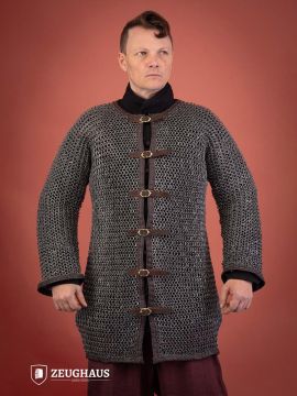Chain mail hauberk made of aluminum 10mm