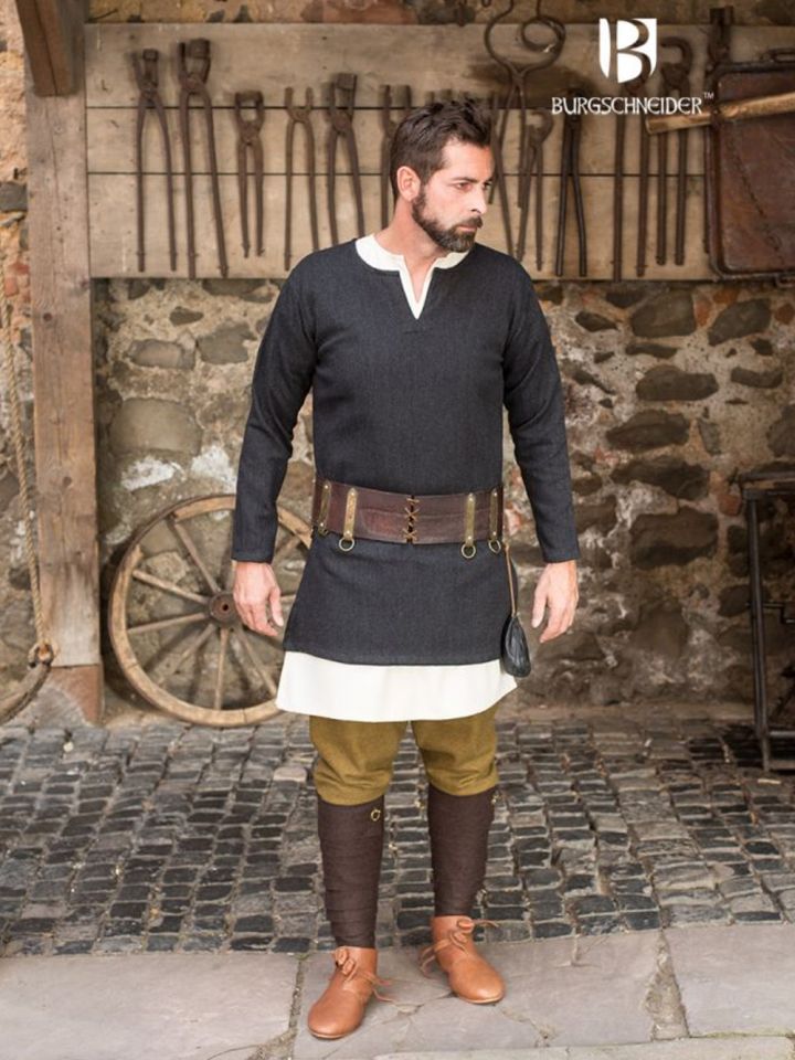 Herringbone tunic Tyr black-grey S