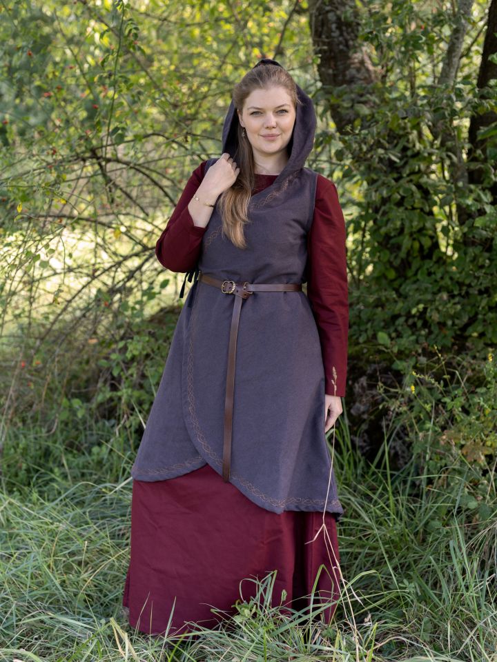 Cotton wrap dress Dala gray S/M