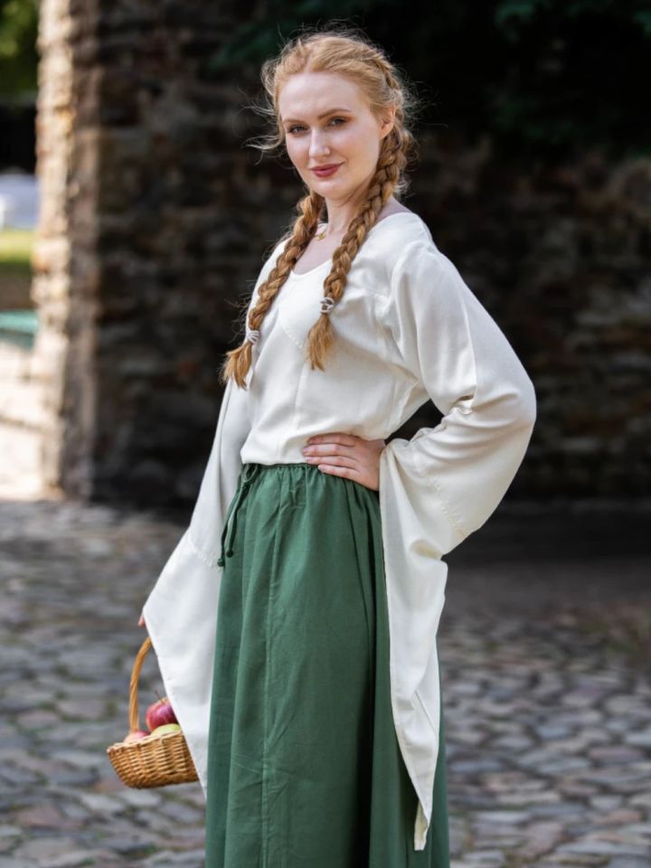 Women's blouse with back lacing
