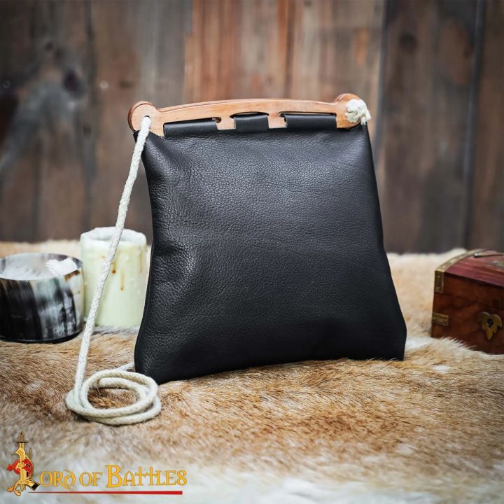 Viking leather hanger bag