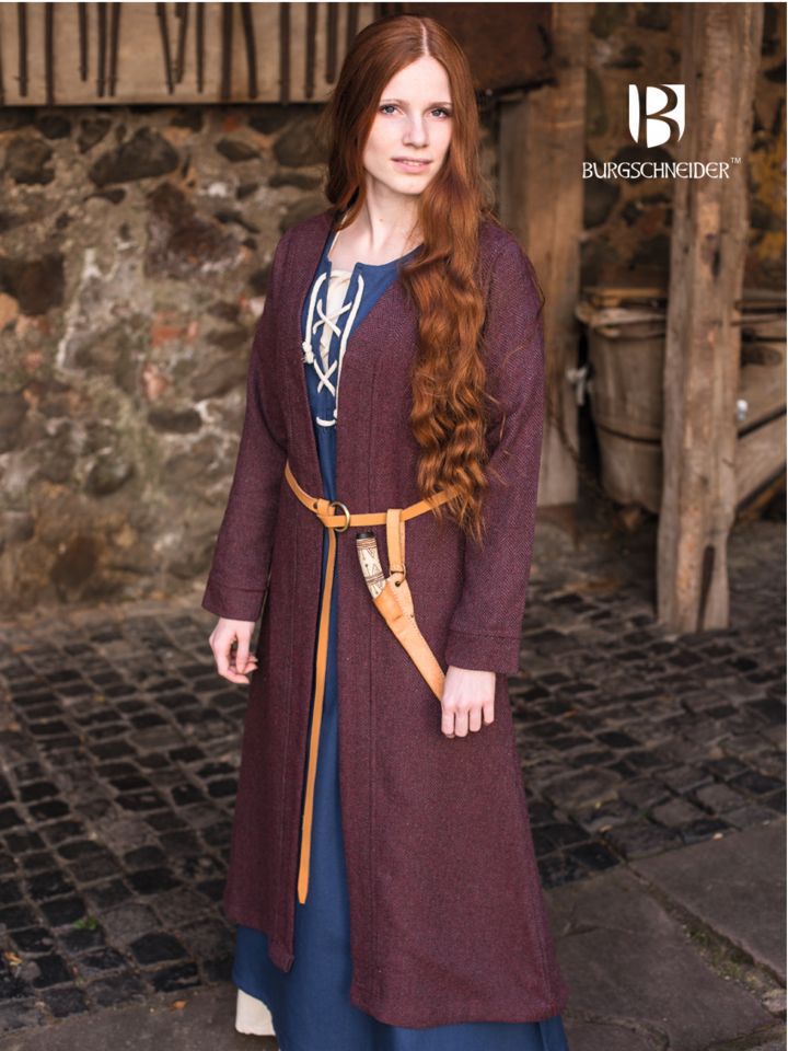Birka coat Siggi bordeaux-grey