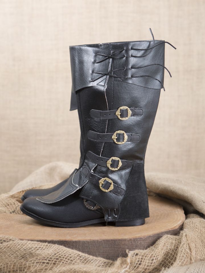 Gaiters with cuff black