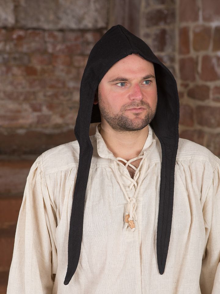 Wool fabric hood