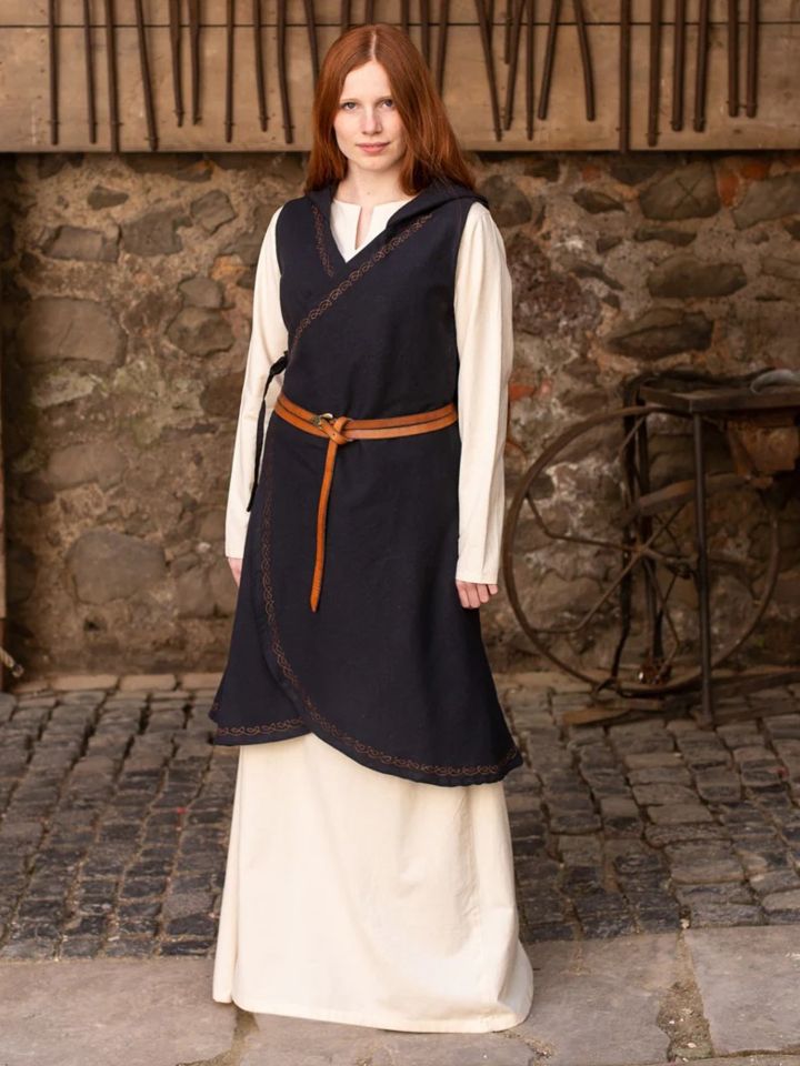 Dala cotton wrap dress black XXL/XXXL
