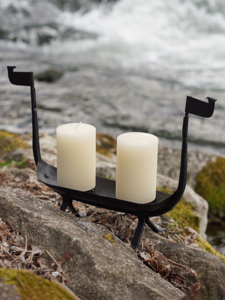 Candlestick Viking ship