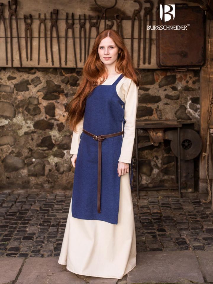 Apron dress Gyda blue S