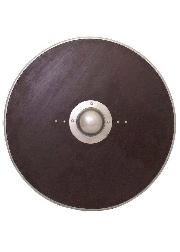 Large wooden round shield