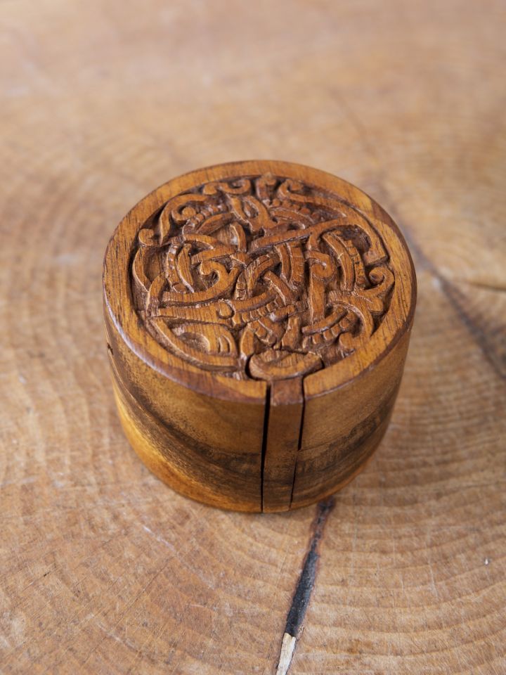 Wooden box Midgard snake