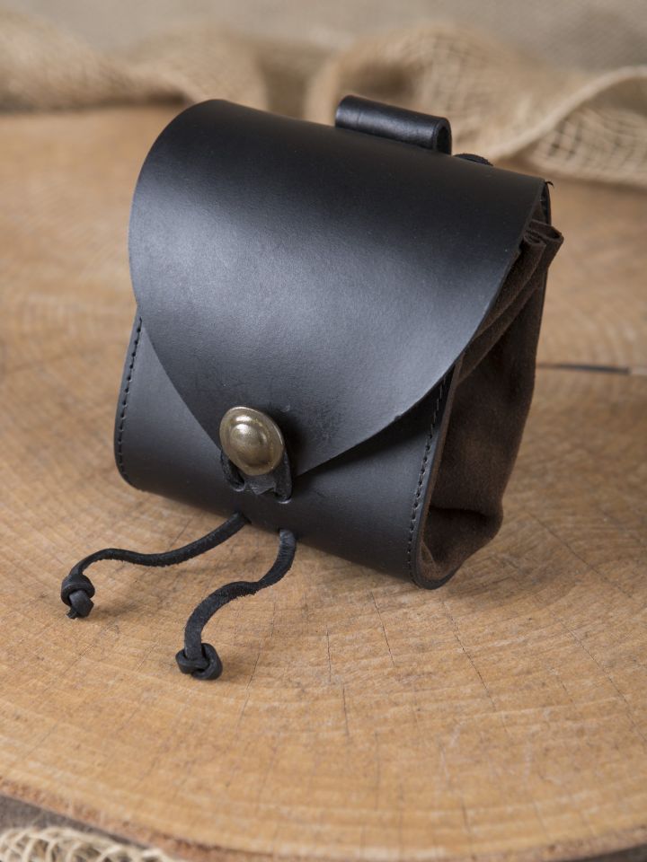 Belt pouch dark brown-black