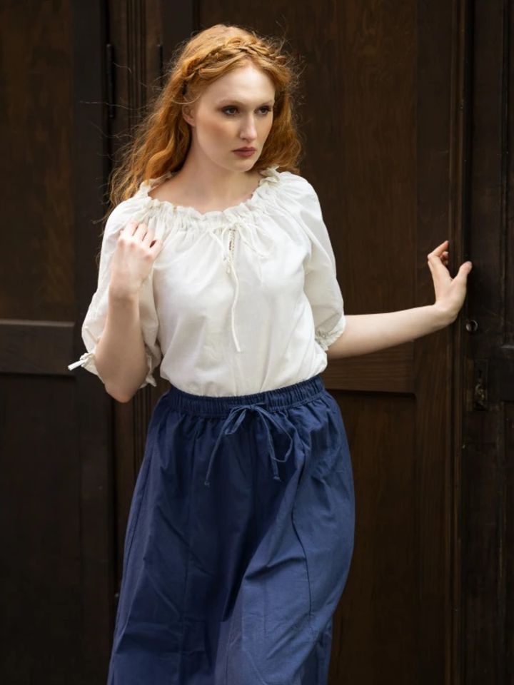 Blouse short sleeve white M