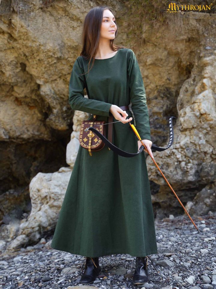 Medieval dress "Athena" green