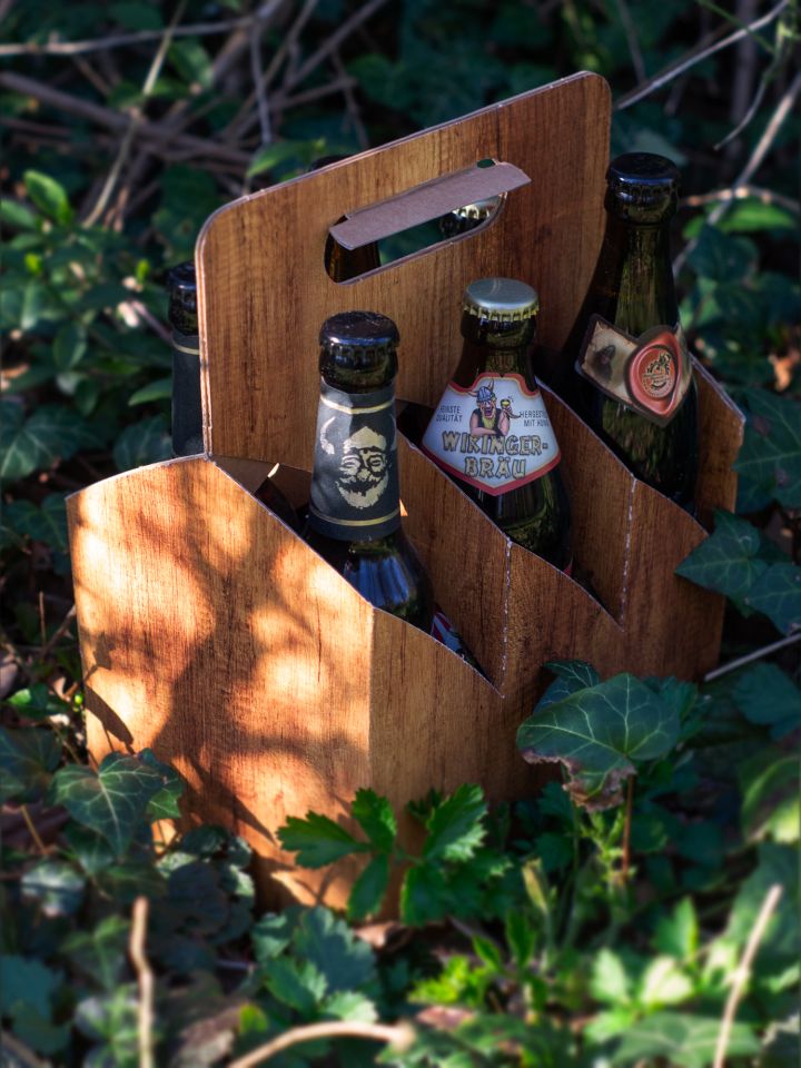 Six-pack of mead beer