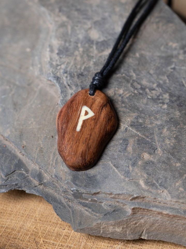 Wooden rune Wunjo