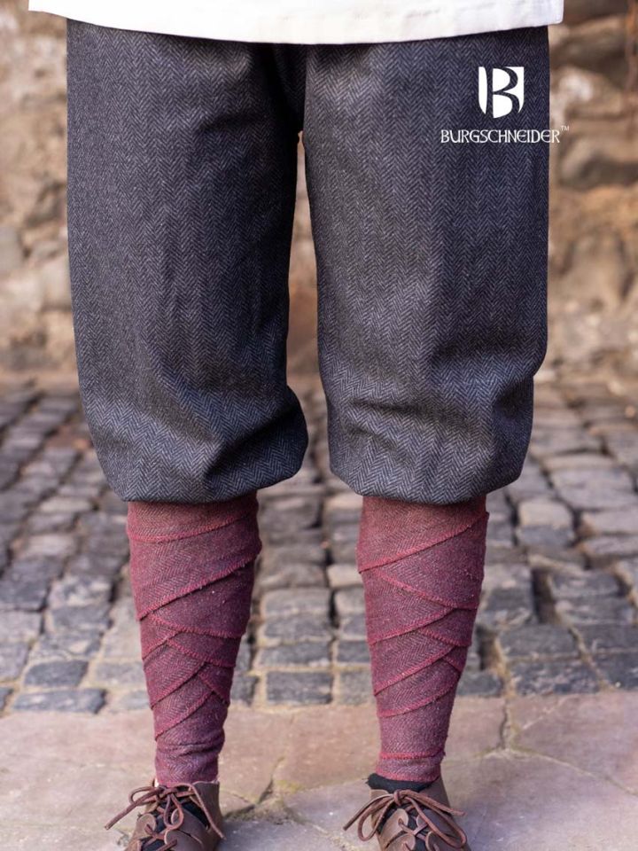 Ladies' rush trousers Tilda herringbone black-grey
