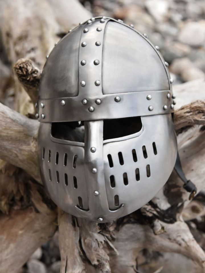 Norman rivited plate helmet