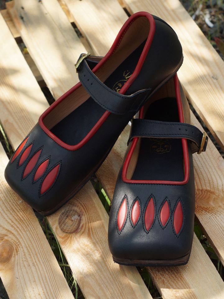 Cow shoes Caspar black-red