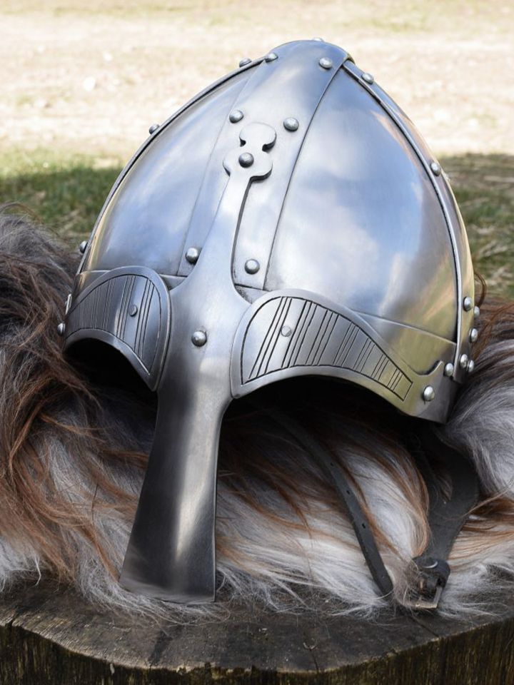 Viking rivited plate helmet, 2 mm steel