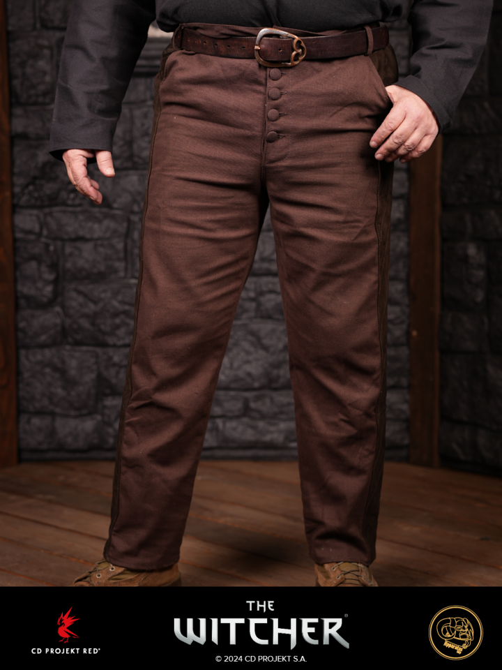 Pants Geralt quilted brown