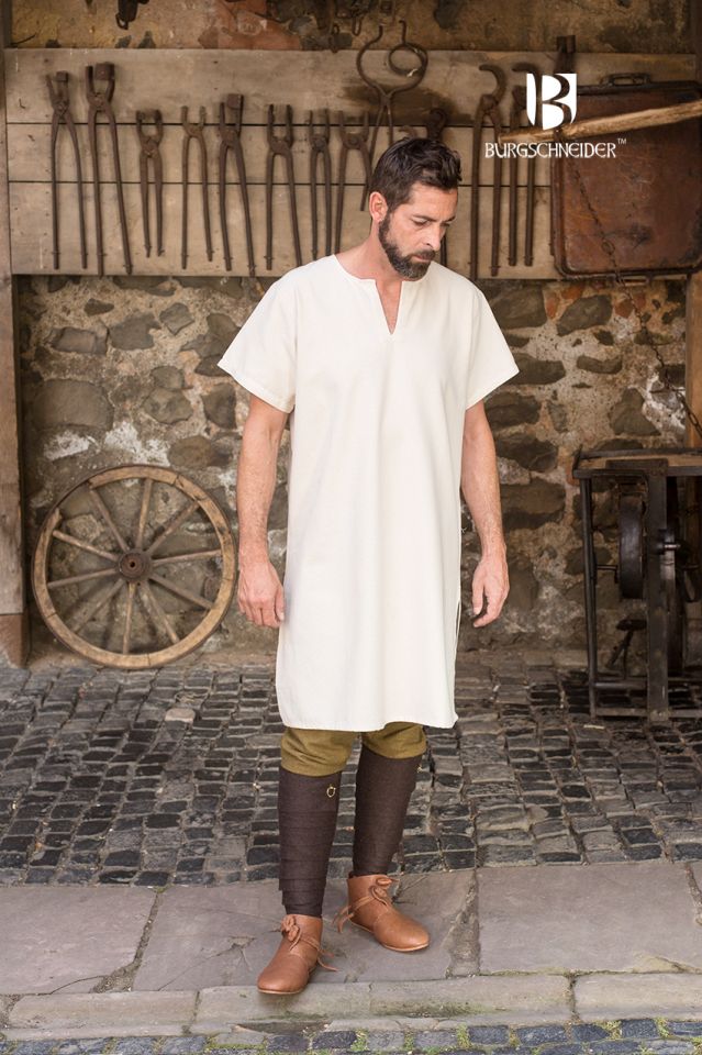 Short sleeve tunic Snorri natural XL 2