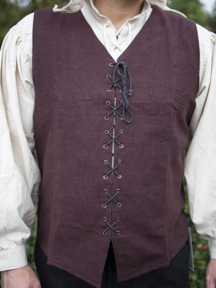 Maron brown vest 2