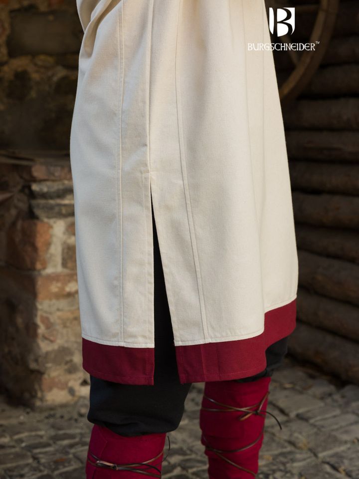 Rus tunic Tobiasz natural/bordeaux L 2