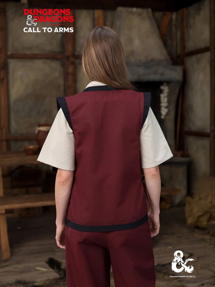 D&D Monk vest bordeaux-black XL 2