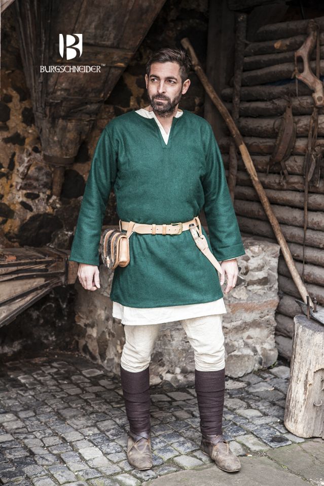 Wool tunic Lodin green L 2