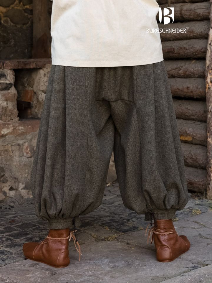 Rush trousers Borys Herringbone olive/grey 2