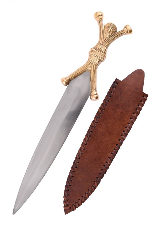Celtic dagger with human-shaped pommel and hilt 2