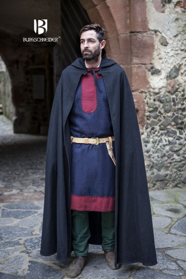 Hibernus black hooded cape L - 155 cm 2