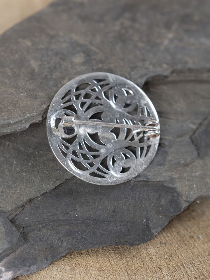 Brooch Triskele silver-plated 2