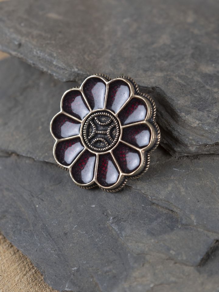 Alamannic rose brooch bronze 2