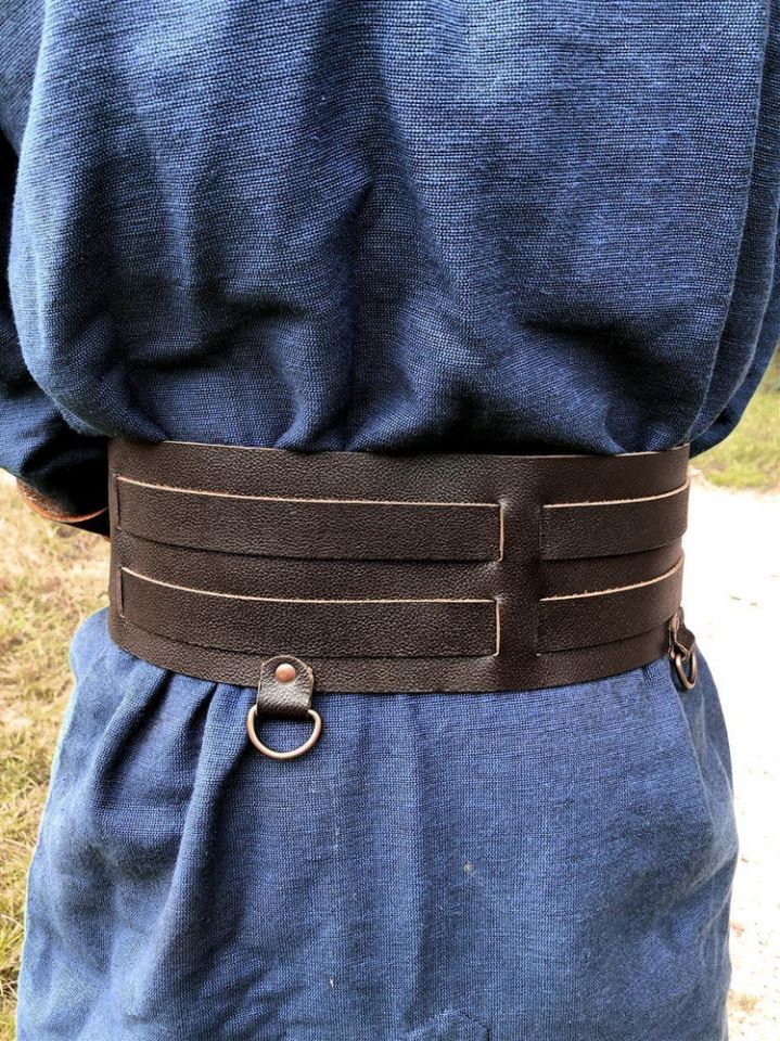Viking belt Halvar dark brown 2