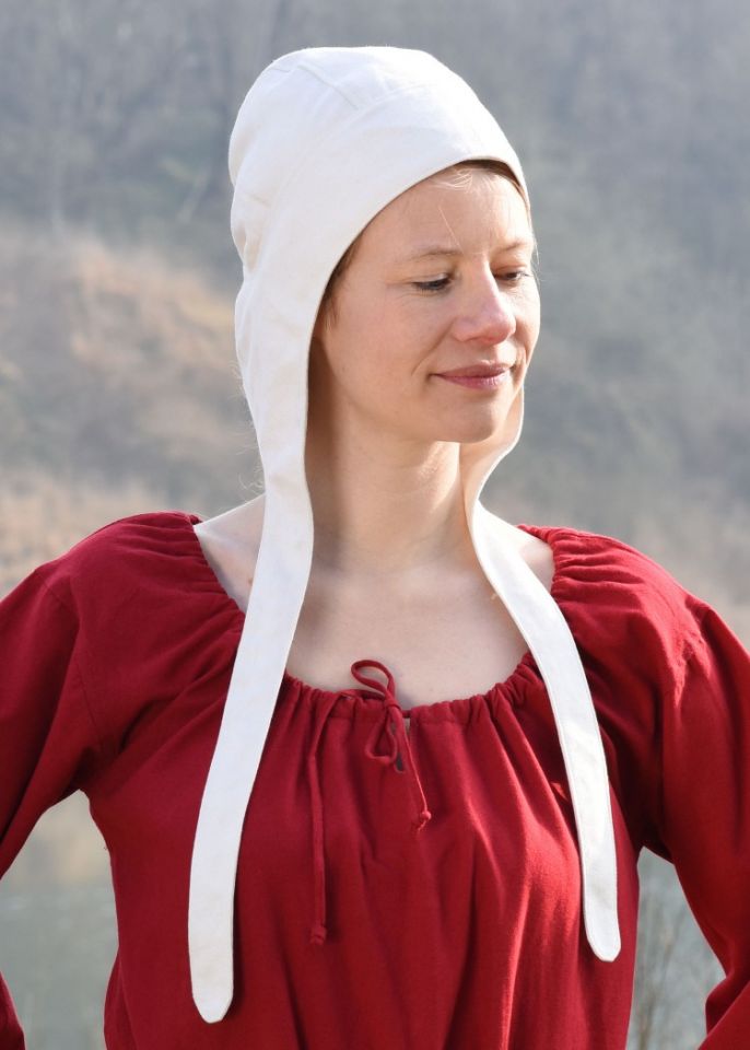 Lined waistband hood natural 2