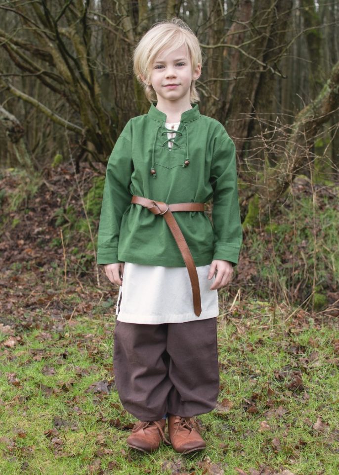 Children's medieval shirt green 2