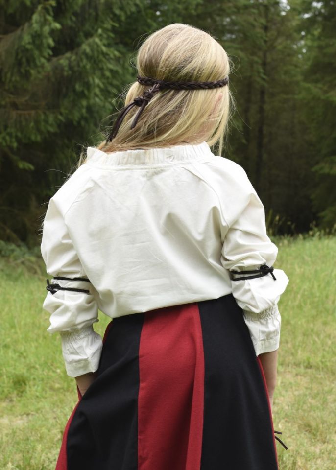 Girls' blouse for the Middle Ages natural 146 2