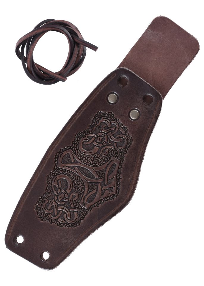 Bracers with Thor's hammer brown 2
