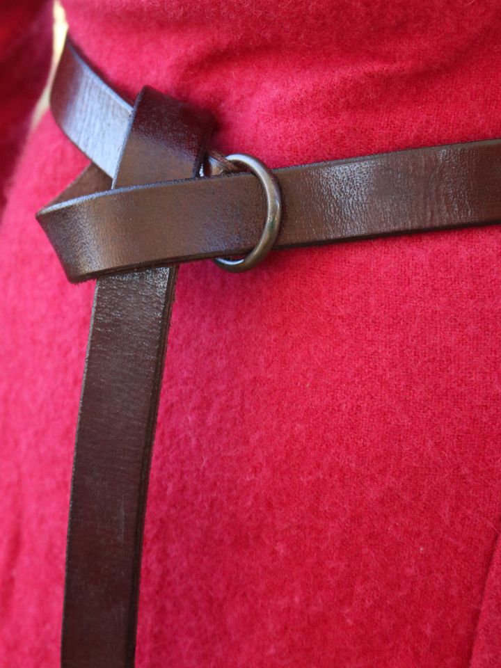 narrow ring belt 190 cm brown 2
