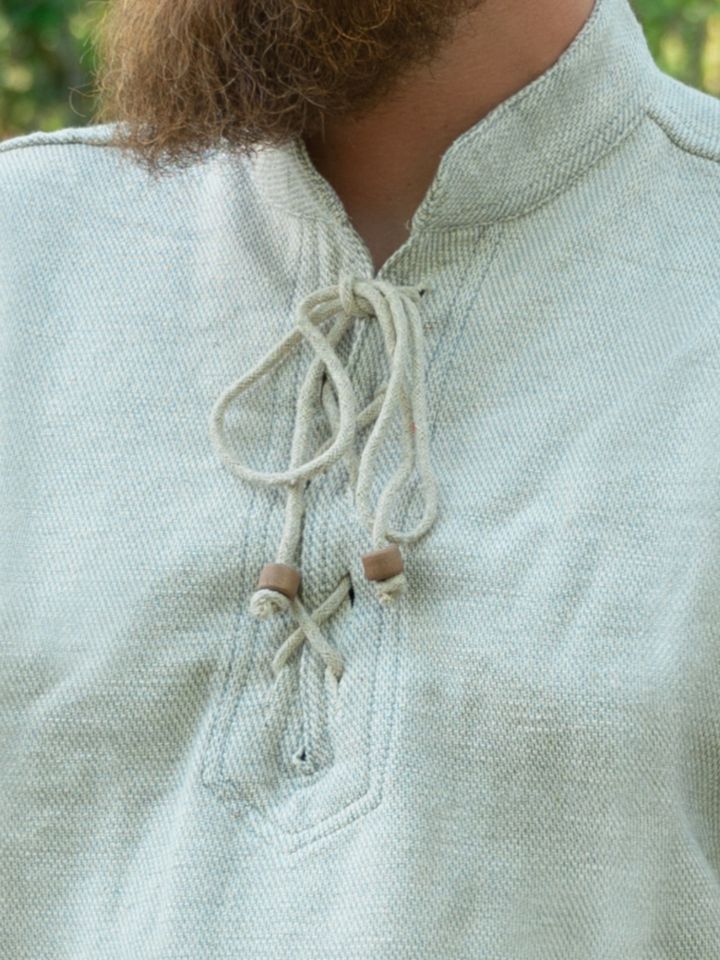 Winter shirt - stand-up collar shirt gray mottled 2