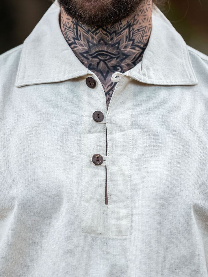 Shirt with collar natural XXL 2