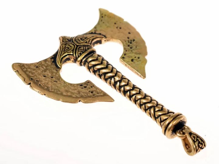 Bronze dwarf axe pendant 2