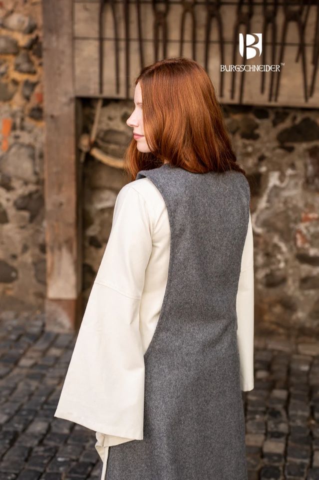 Surcot Albrun, wool - gray M 2
