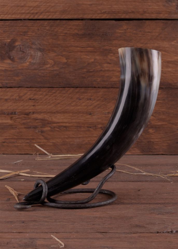 forged drinking horn stand large 2