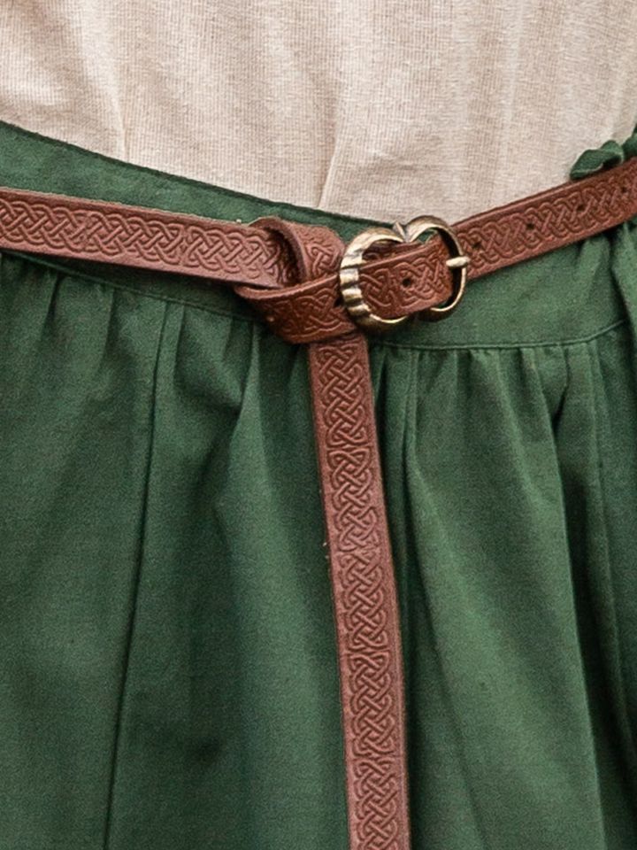 Celtic leather belt Merle cognac brown 2