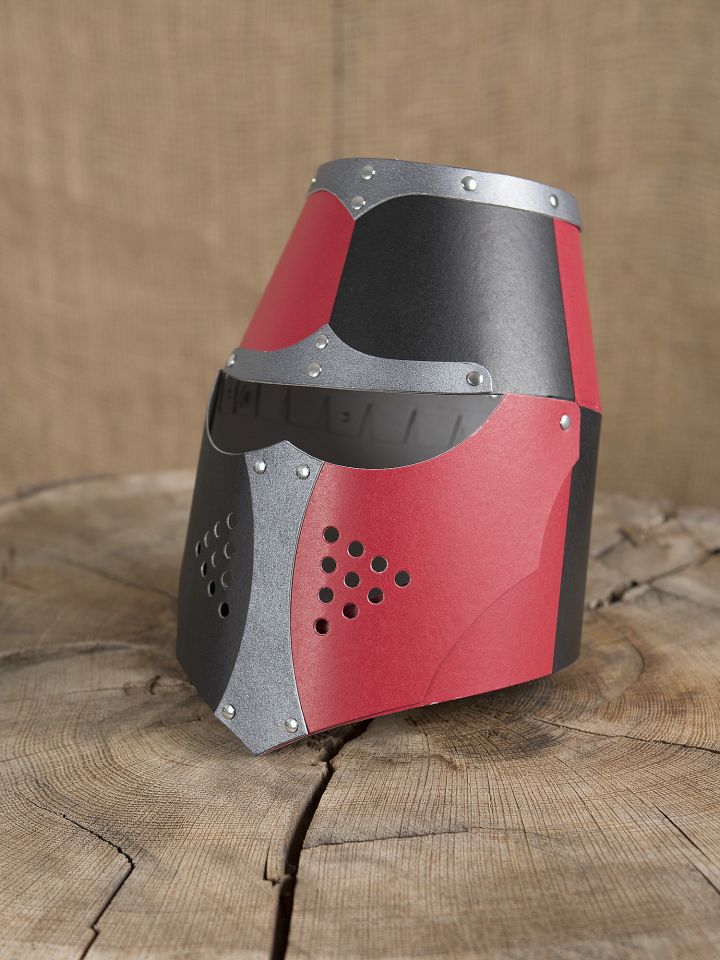 Norman helmet for children red-black 2