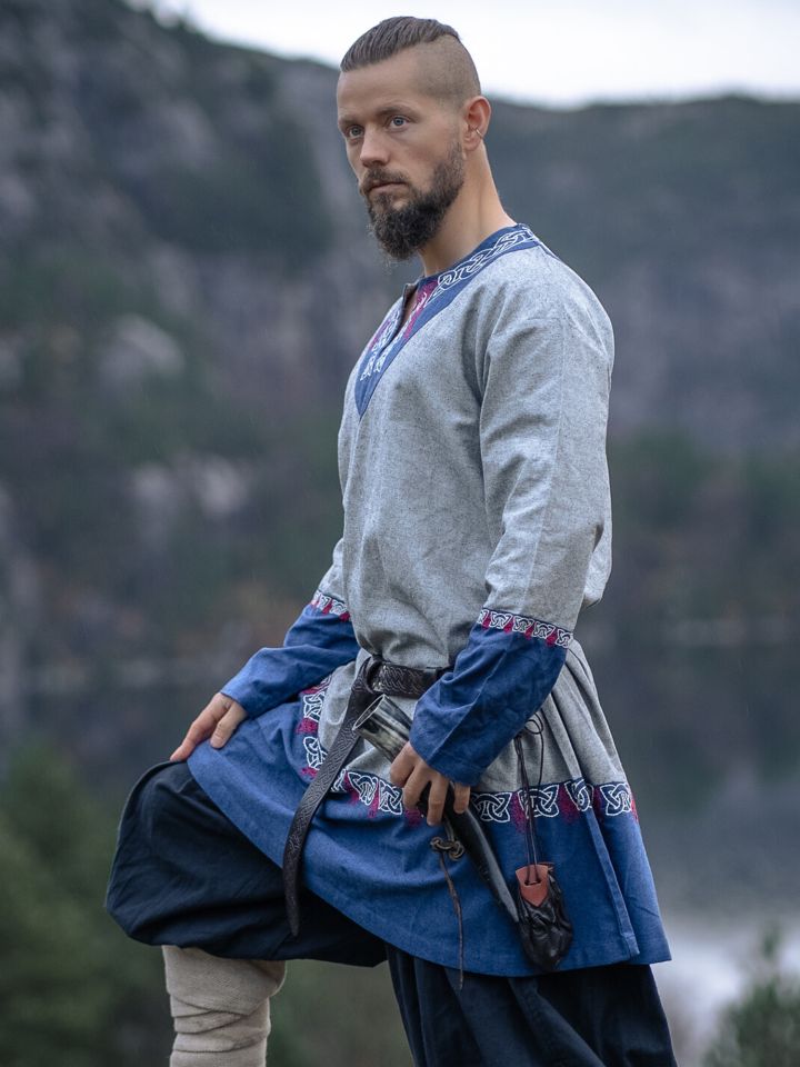 Viking Tunic Freydis Grey Unisex 2