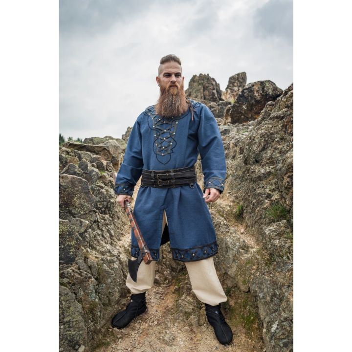 Viking tunic Erik dark blue 2