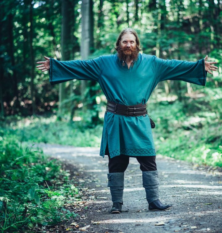 Viking tunic Horik green 2